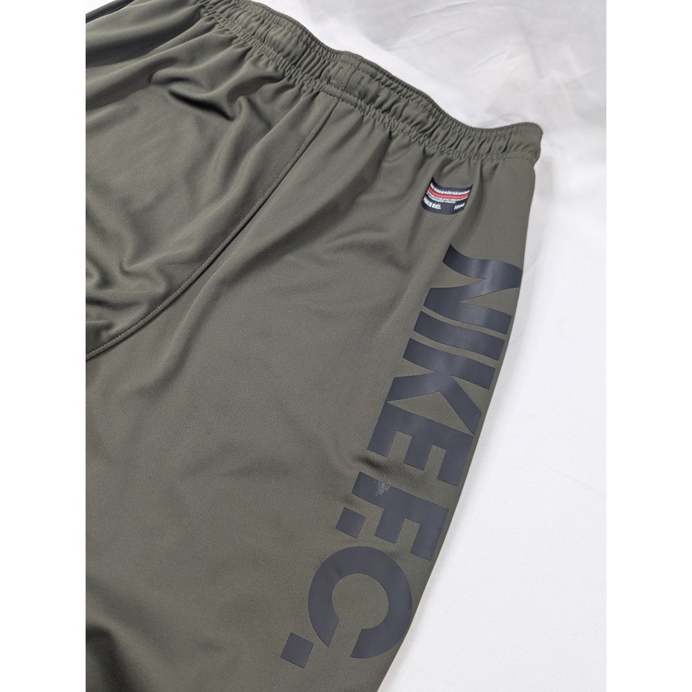 Nike Joggers Mens Small Green F.C. Football Club Soccer Zip Ankle Green Jogger